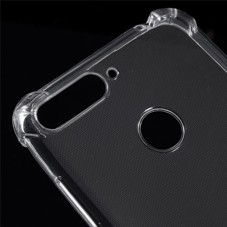 100PCS/Pack Drop-resistant Clear TPU Cover for Huawei Y6 (2018) / Huawei Honor 7A (with Fingerprint Sensor)-4