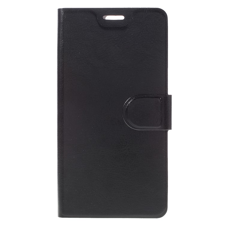Crazy Horse Card Holder Stand Leather Case for Huawei P9 - Black-3