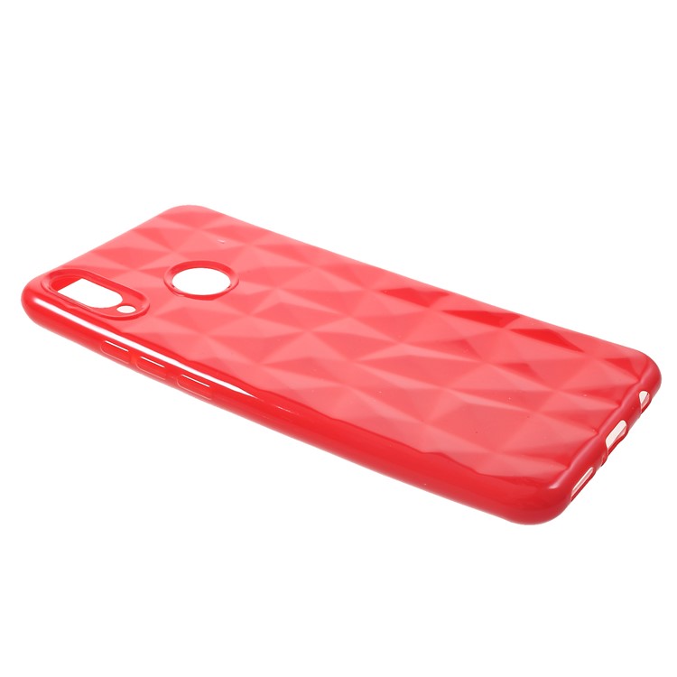3D Diamond Texture TPU Cell Phone Case for Huawei nova 3i / P Smart Plus - Red-2