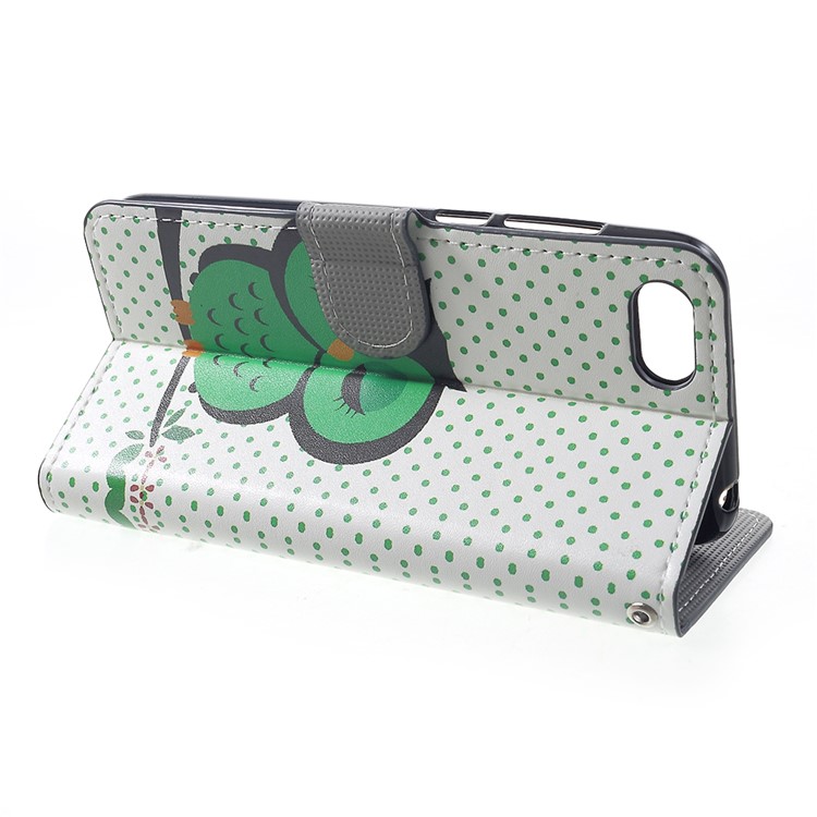 Pattern Printing PU Leather Magnetic Wallet Stand Case for Huawei Y5 (2018) / Y5 Prime (2018) / Honor 7s / Play 7 - A Sleeping Owl-4