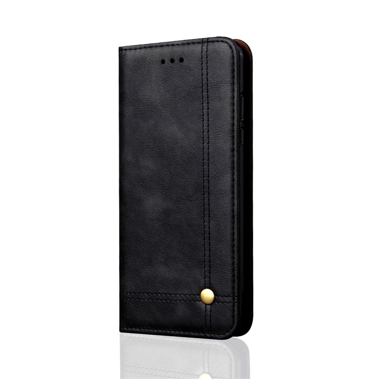 Retro Style Auto-absorbed Crazy Horse Leather Cover for Huawei P Smart+ /nova 3i - Black-2