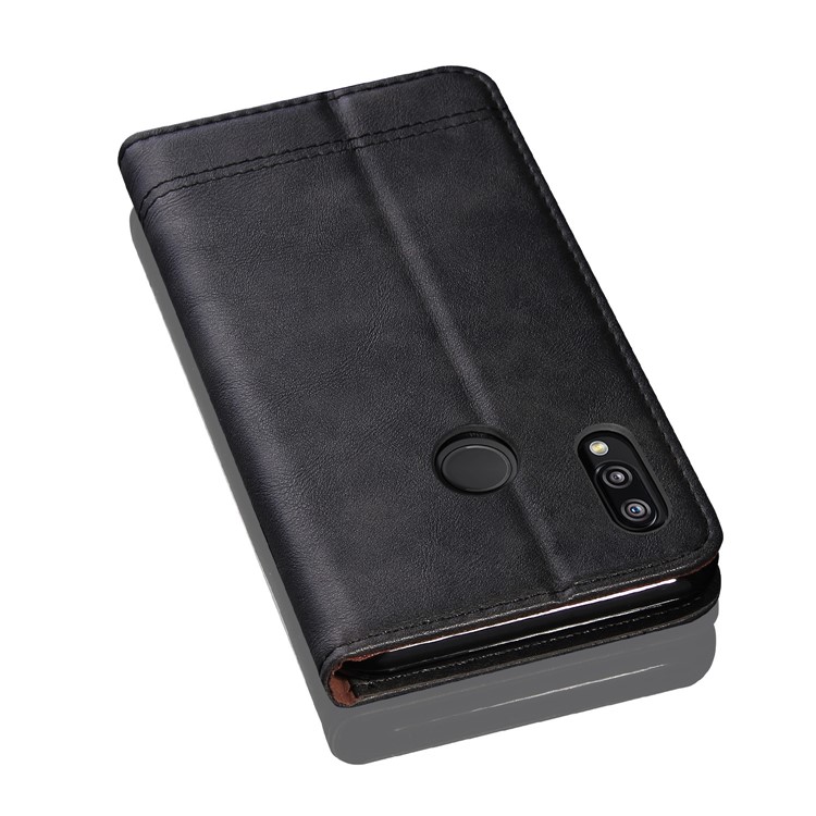 Retro Style Auto-absorbed Crazy Horse Leather Cover for Huawei P Smart+ /nova 3i - Black-7