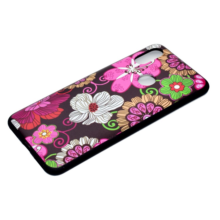 Pattern Printing Soft TPU Back Cover for Huawei nova 3i / P Smart+ - Beautiful Flowers-3