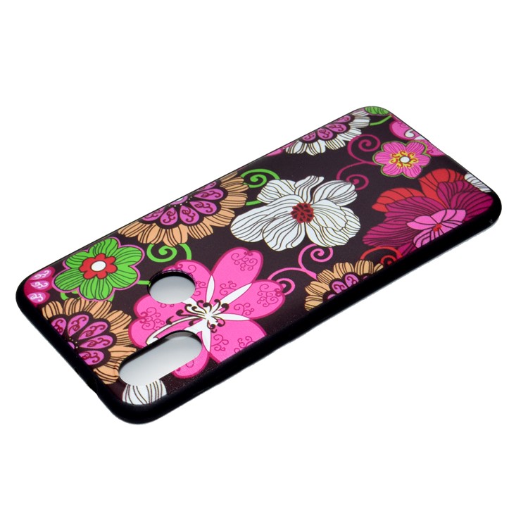 Pattern Printing Soft TPU Back Cover for Huawei nova 3i / P Smart+ - Beautiful Flowers-4