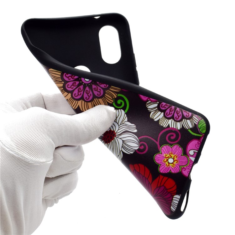 Pattern Printing Soft TPU Back Cover for Huawei nova 3i / P Smart+ - Beautiful Flowers-5