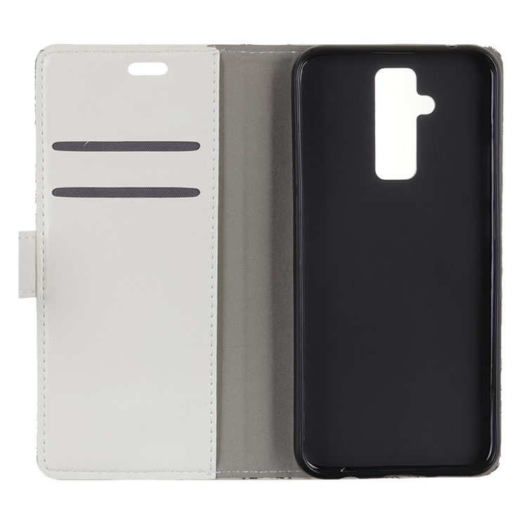 Pattern Printing Stand Leather Wallet Mobile Casing for Huawei Mate 20 Lite / Maimang 7 - Bloody Wolf-4