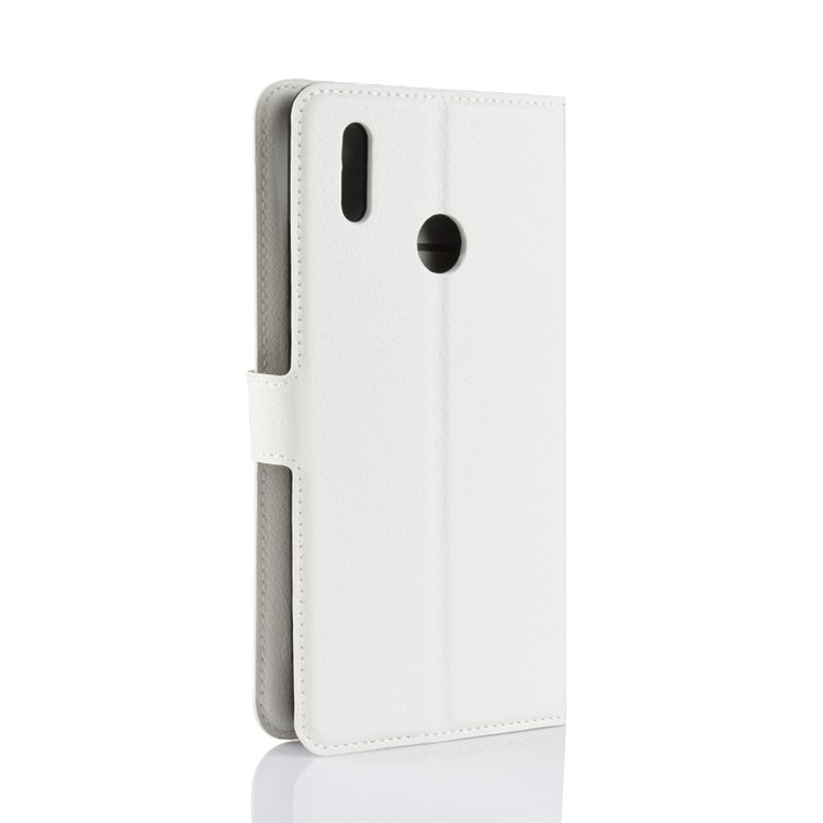 Litchi Skin Leather Wallet Case for Huawei Honor Note 10 - White-6