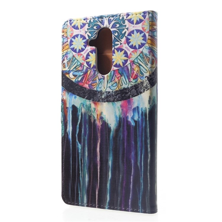 Pattern Printing Leather Wallet Stand Mobile Phone Case for Huawei Mate 20 Lite - Dream Catcher-2
