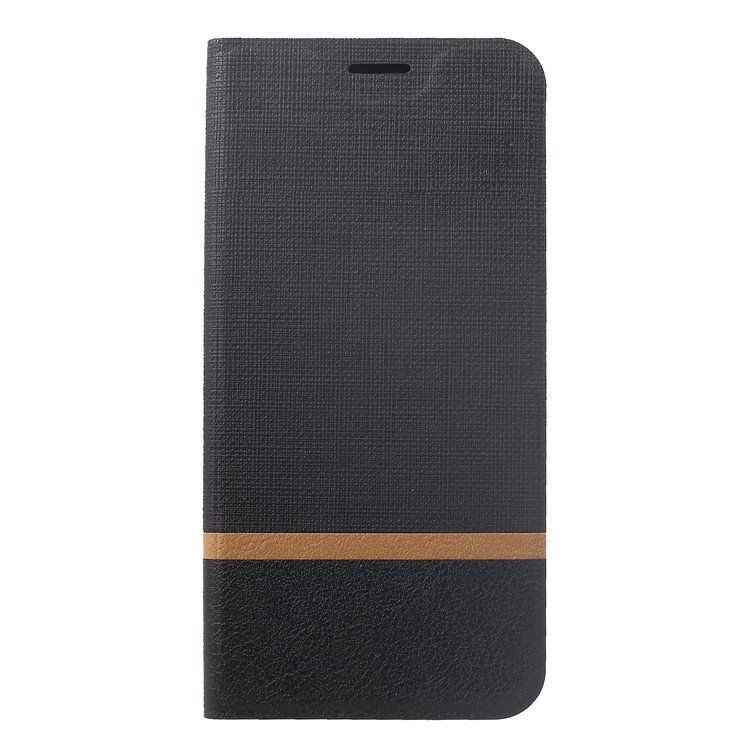 Cross Texture Leather Card Holder Phone Cover (Built-in Steel Sheet) for Huawei Mate 20 Lite / Maimang 7 - Black-3