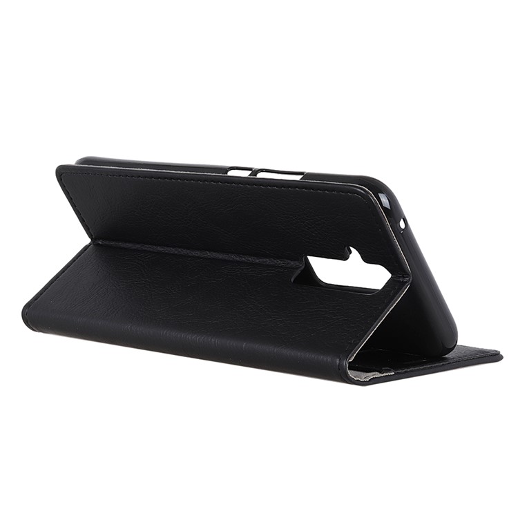 Crazy Horse Texture Wallet Stand PU Leather Flip Case for Huawei Mate 20 Lite - Black-7