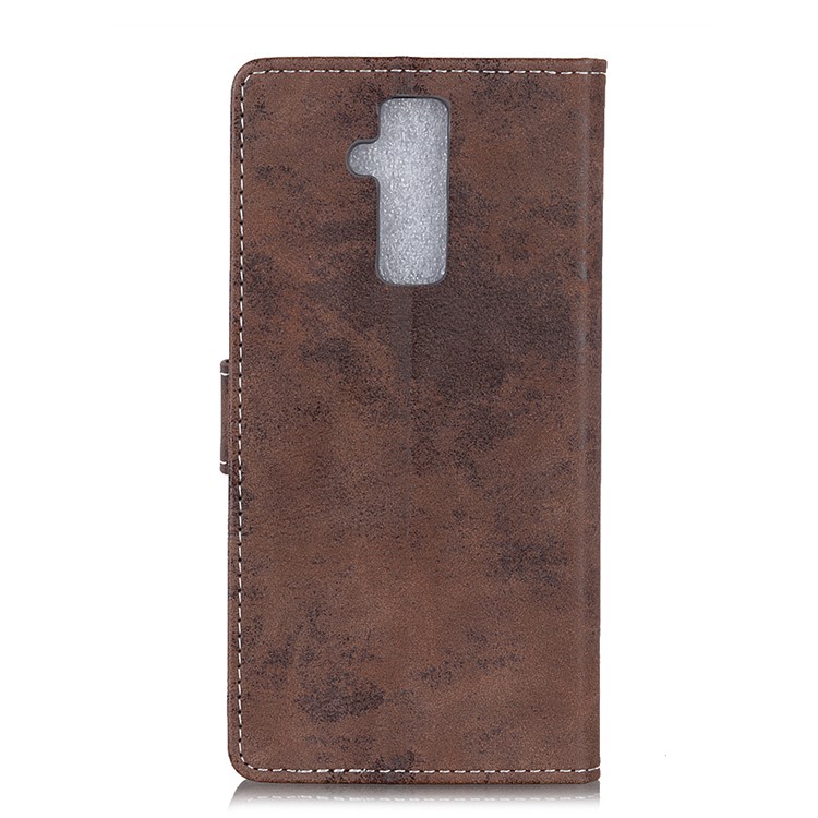 Vintage Style Wallet Leather Cell Phone Cover Accessory with Stand for Huawei Mate 20 Lite - Brown-3