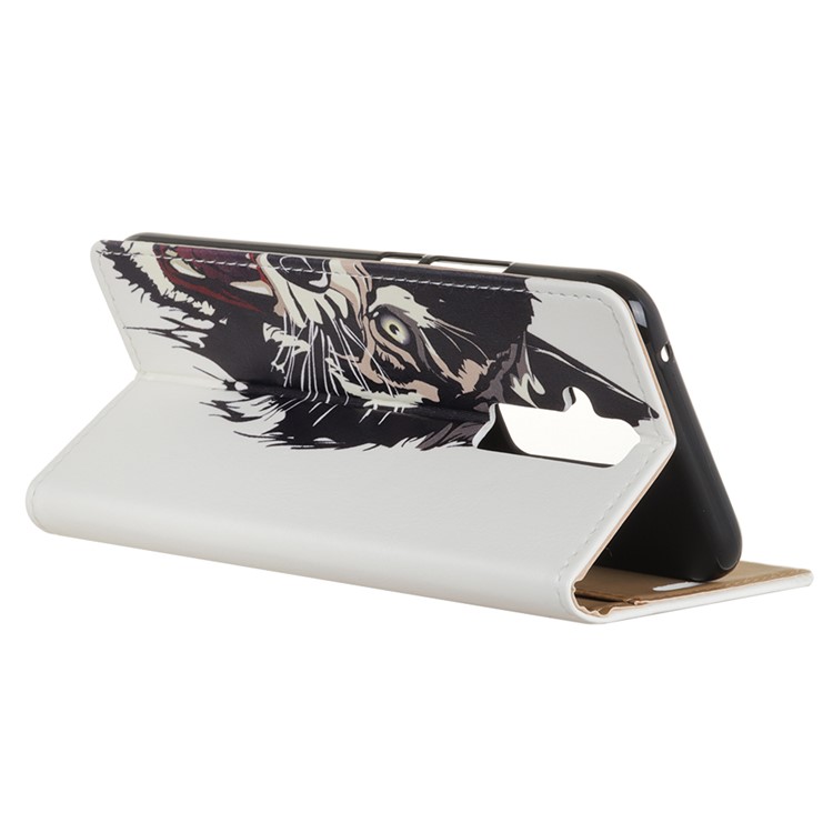 For Huawei Mate 20 Lite Patterned PU Leather Wallet Stand Cover - Tiger Pattern-6