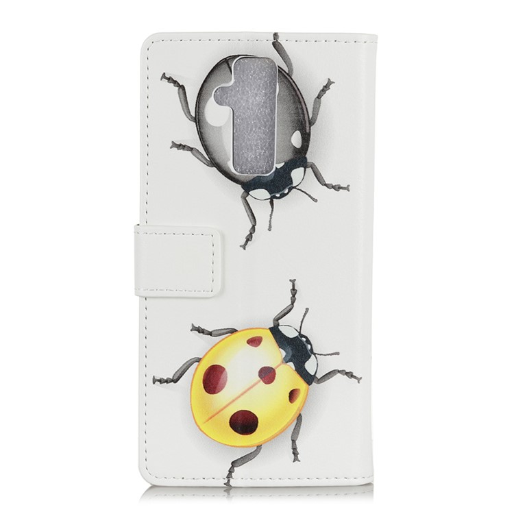 Para Huawei Mate 20 Lite Modelado PU Cuero Billetera Soporte Shell - Patrón De Mariquita-5