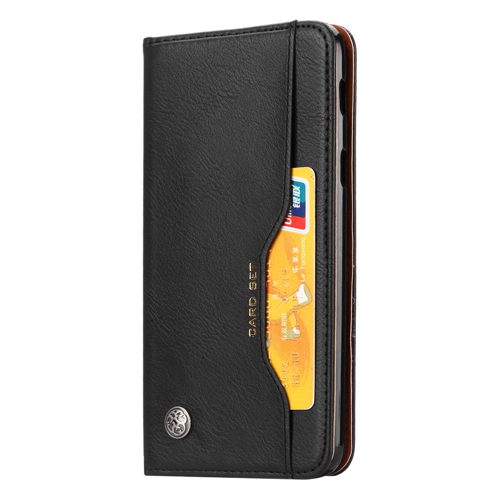 Auto-absorbed Leather Wallet Case for Huawei Mate 20 Lite - Black-3