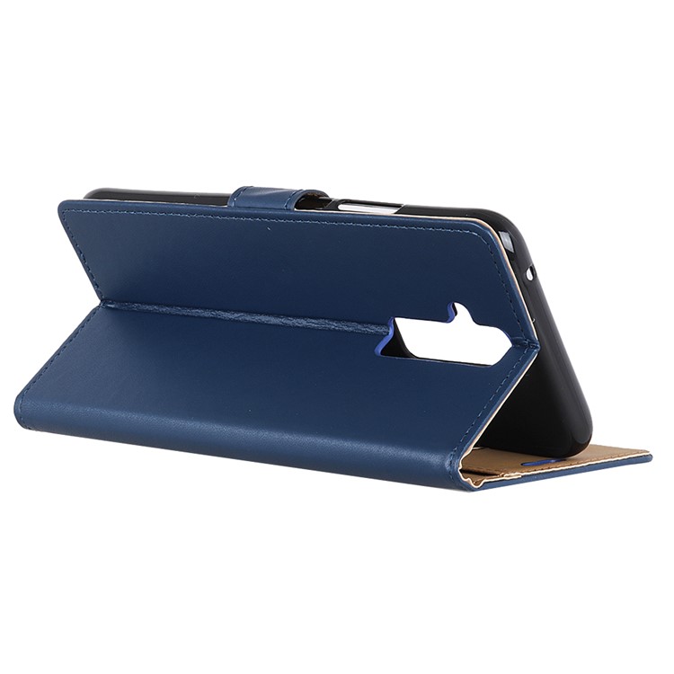 For Huawei Mate 20 Lite Wallet Stand Flip Leather Phone Magnetic Cover Case with Card Slots - Blue-4