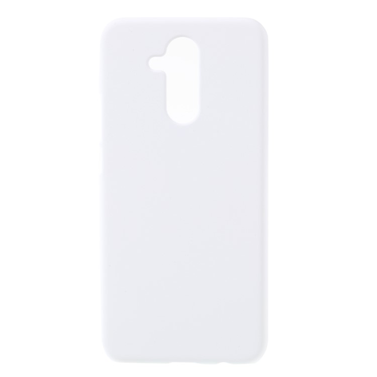 Rubberized PC Hard Back Case for Huawei Mate 20 Lite - White-1
