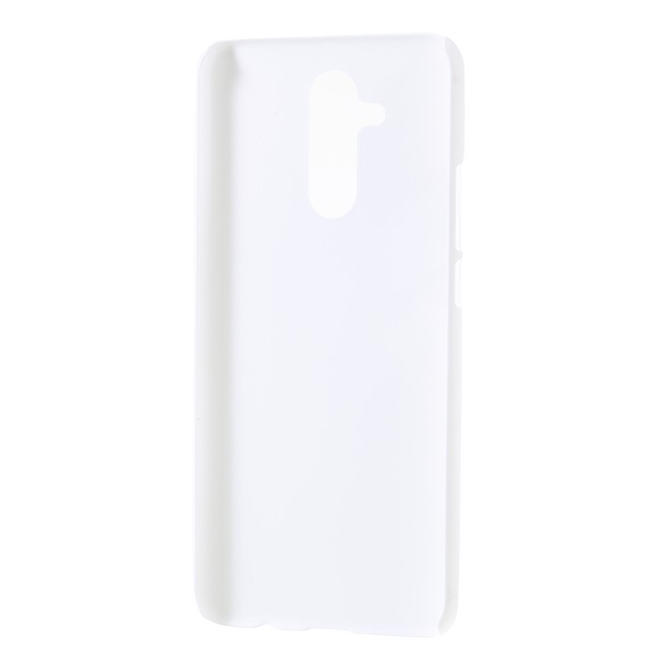 Rubberized PC Hard Back Case for Huawei Mate 20 Lite - White-3