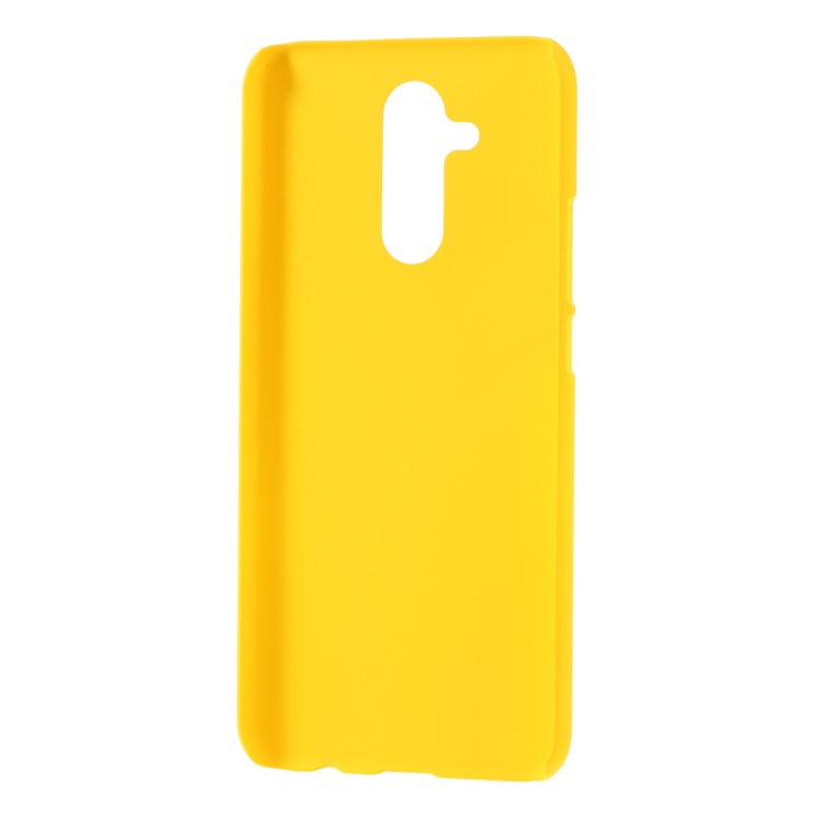 Rubberized PC Hard Mobile Case for Huawei Mate 20 Lite - Yellow-3