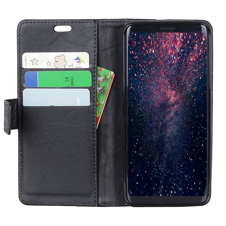Retro Style Leather Wallet Case for Huawei Mate 20 Lite / Maimang 7 - Black-3