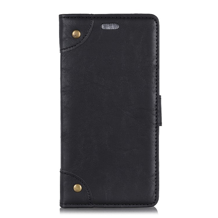 Retro Style Leather Wallet Case for Huawei Mate 20 Lite / Maimang 7 - Black-6