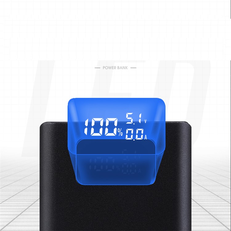 JOYROOM D-M193 LED Digital Display Type-C PD+QC3.0 20000mAh Fast Charge Power Bank with Type-C/Micro USB Dual Inputs - Black-2
