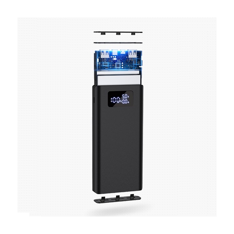 JOYROOM D-M193 LED Digital Display Type-C PD+QC3.0 20000mAh Fast Charge Power Bank with Type-C/Micro USB Dual Inputs - Black-3