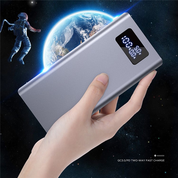 

JOYROOM D-M193 20000mAh Type-C PD+QC3.0 Fast Charge Power Bank with LED Digital Display - Grey