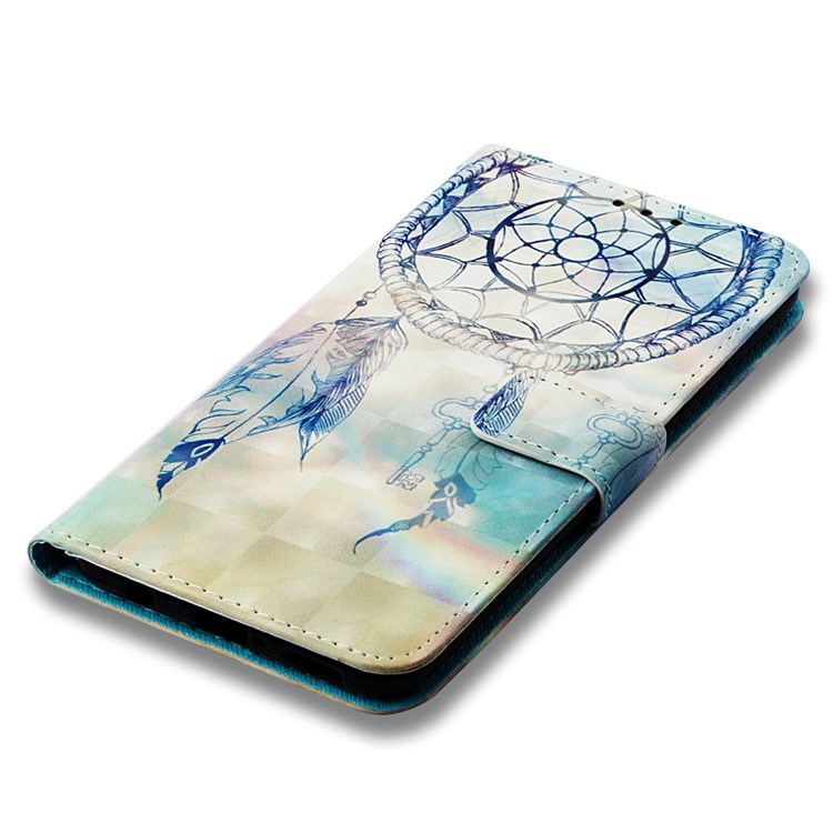 Pattern Printing Light Spot Decor Stand Leather Wallet Case for Huawei Mate 20 Lite - Dream Catcher-7
