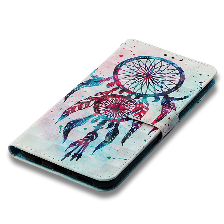 Pattern Printing Light Spot Decor Stand Leather Wallet Casing for Huawei Mate 20 Lite - Colorized Dream Catcher-7