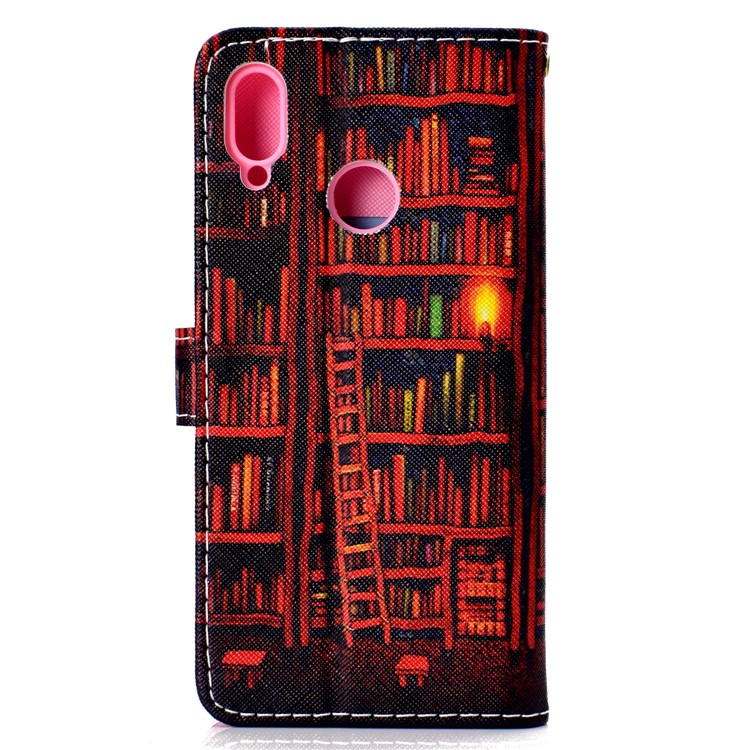Pattern Printing Cell Phone Leather Wallet Casing for Huawei nova 3i / P Smart Plus - Books Pattern-3