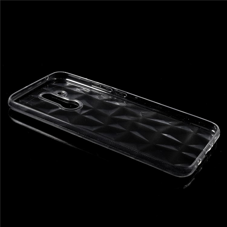 3D Diamond Texture TPU Cover for Huawei Mate 20 Lite / Maimang 7 - Transparent-3