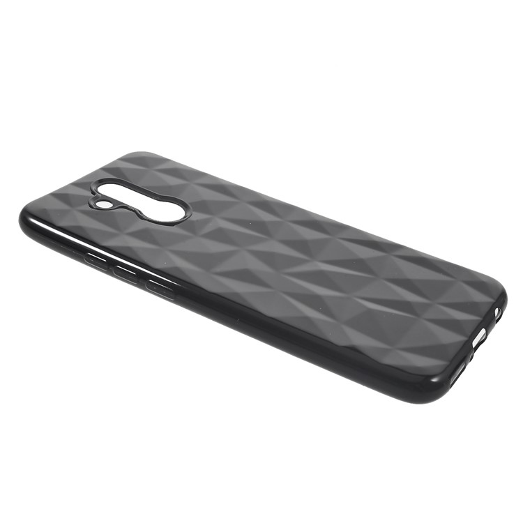 3D Diamond Texture TPU Shell for Huawei Mate 20 Lite / Maimang 7 - Black-2