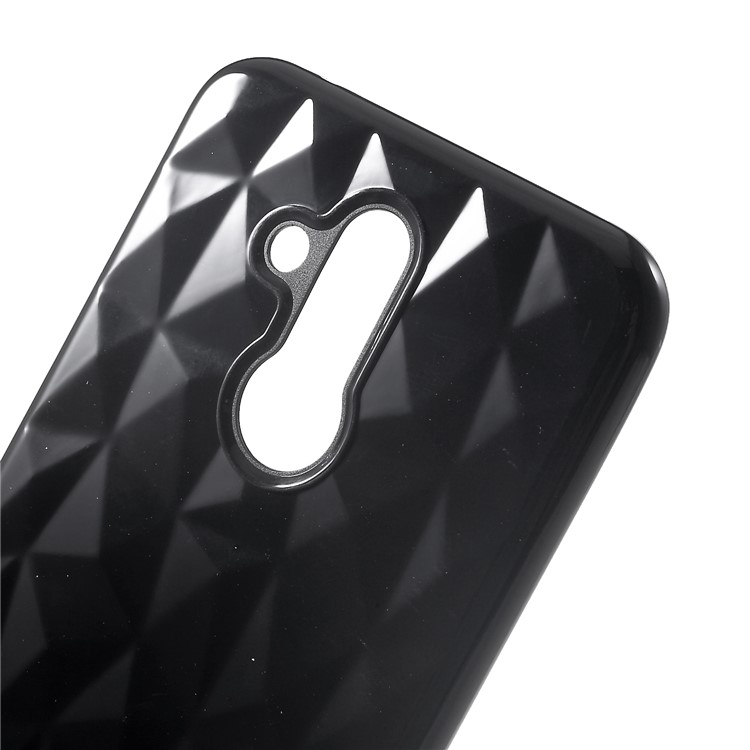 3D Diamond Texture TPU Shell for Huawei Mate 20 Lite / Maimang 7 - Black-3