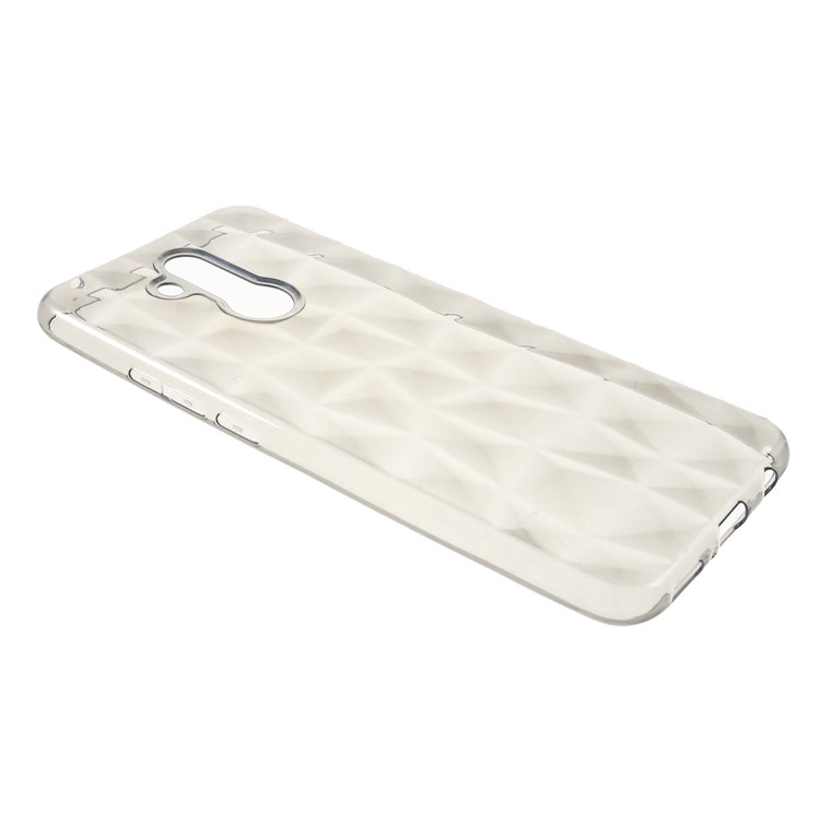 3D Diamond Texture TPU Casing for Huawei Mate 20 Lite / Maimang 7 - Grey-2