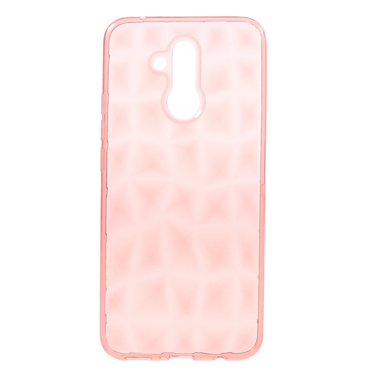 3D Diamond Texture TPU Mobile Phone Case for Huawei Mate 20 Lite / Maimang 7 - Rose-1