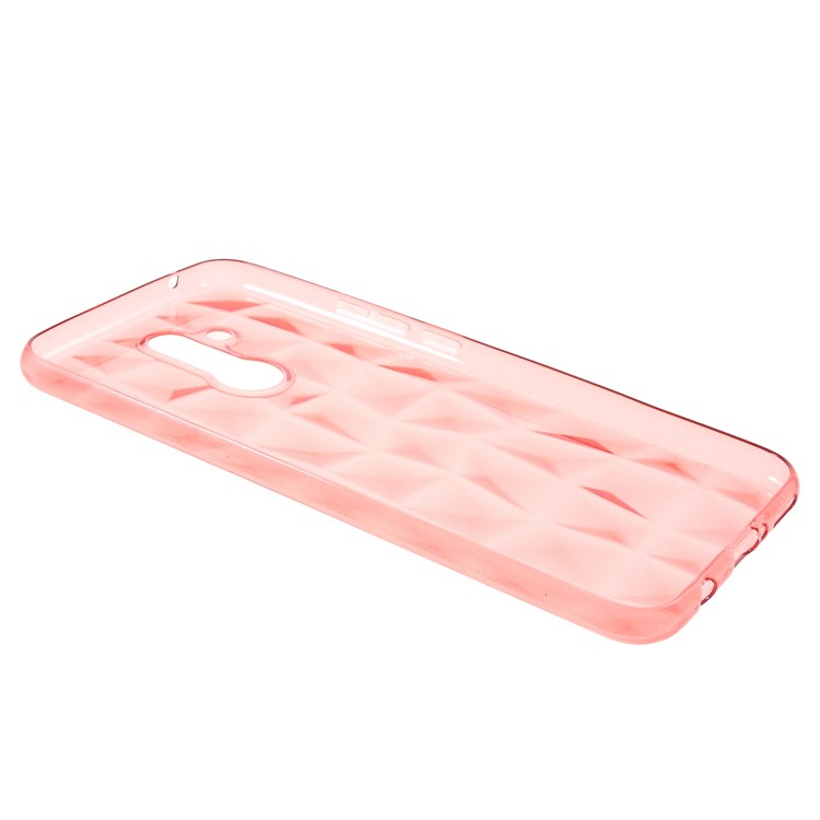 3D Diamond Texture TPU Mobile Phone Case for Huawei Mate 20 Lite / Maimang 7 - Rose-3