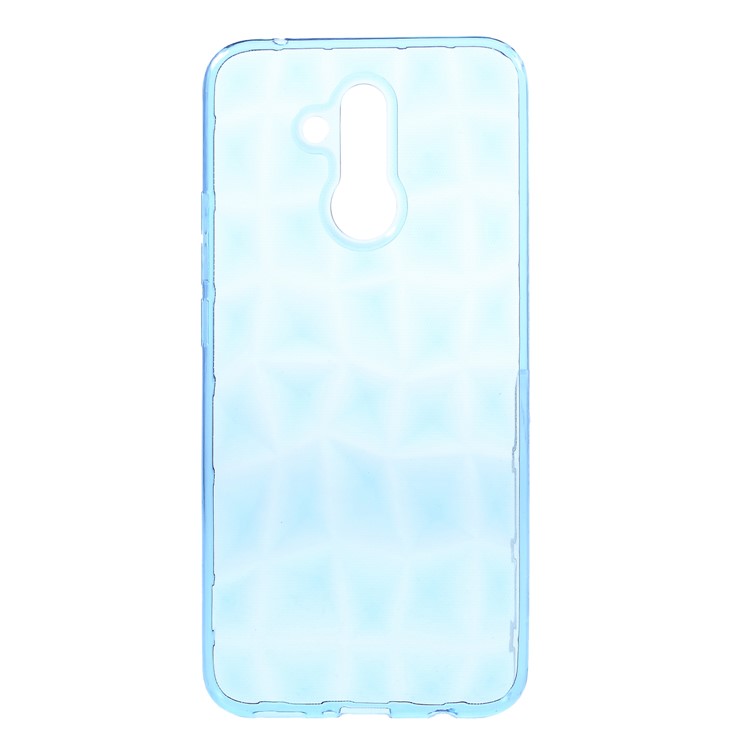 3D Diamond Texture TPU Back Case for Huawei Mate 20 Lite / Maimang 7 - Blue-1