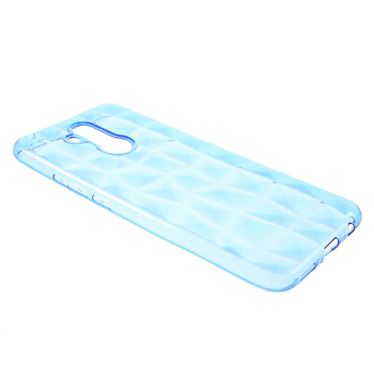 3D Diamond Texture TPU Back Case for Huawei Mate 20 Lite / Maimang 7 - Blue-2