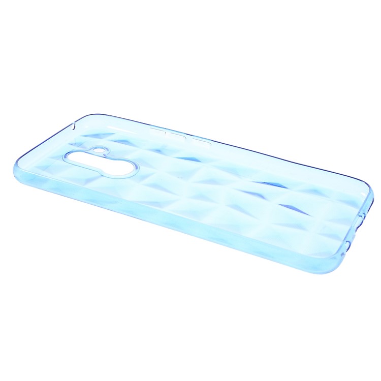 3D Diamond Texture TPU Back Case for Huawei Mate 20 Lite / Maimang 7 - Blue-3