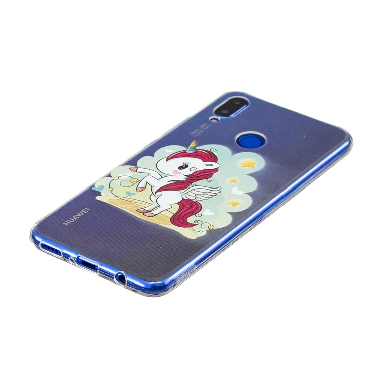 Pattern Printing Soft TPU Case for Huawei P Smart+ / nova 3i - Unicorn-3