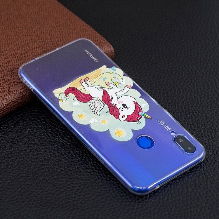 Pattern Printing Soft TPU Case for Huawei P Smart+ / nova 3i - Unicorn-7