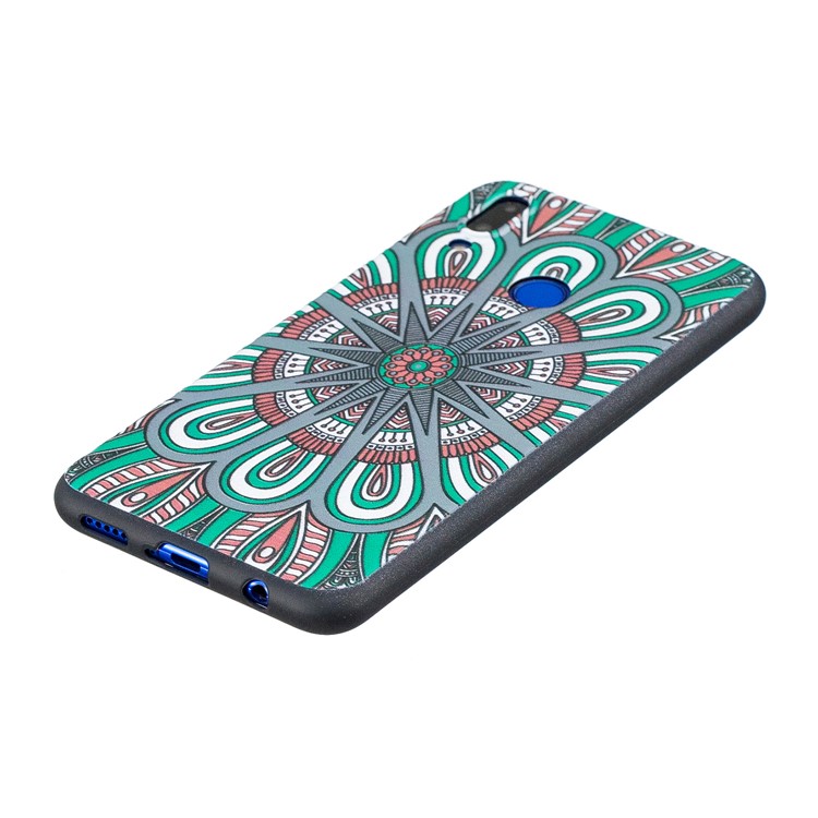 Estampado En Relieve Repujado Estuche De TPU Suave Para Huawei Nova 3i / P Inteligente + - Patrón Simétrico-3