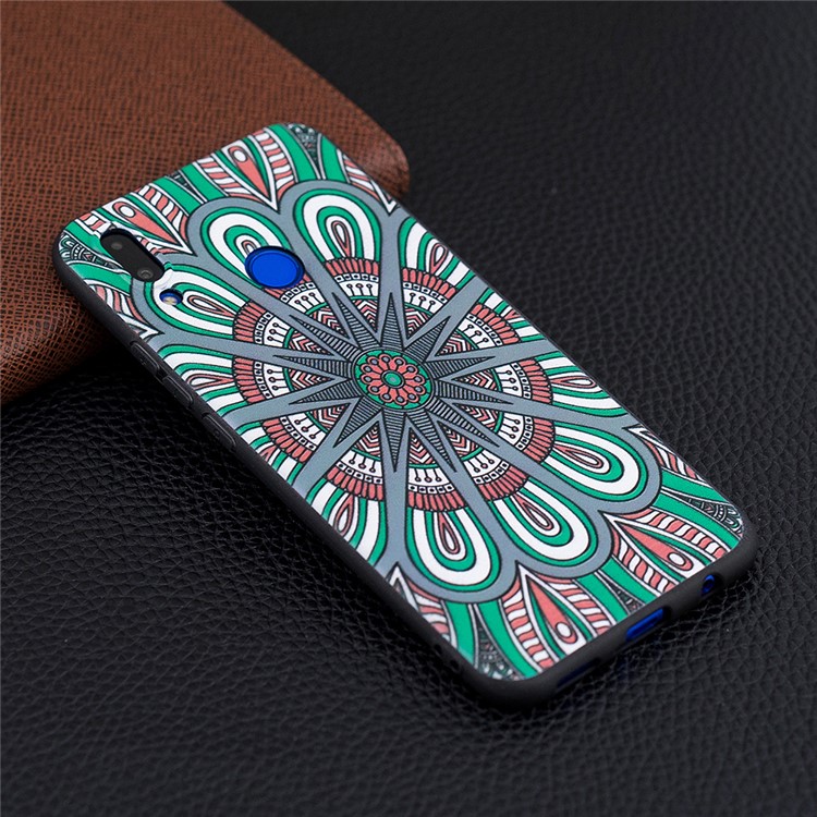 Estampado En Relieve Repujado Estuche De TPU Suave Para Huawei Nova 3i / P Inteligente + - Patrón Simétrico-6