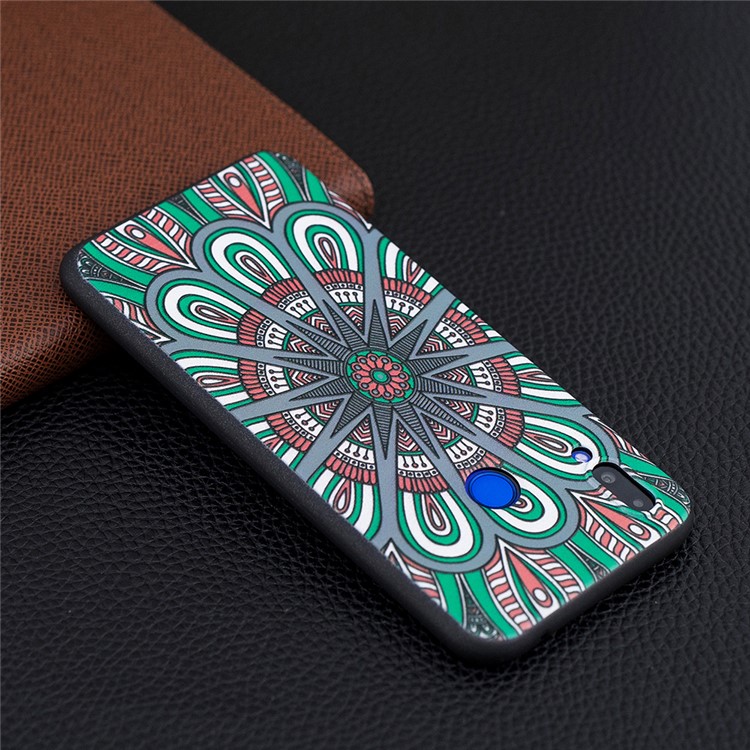 Estampado En Relieve Repujado Estuche De TPU Suave Para Huawei Nova 3i / P Inteligente + - Patrón Simétrico-7