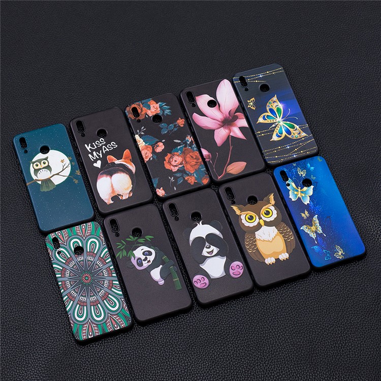 Estampado En Relieve Repujado Estuche De TPU Suave Para Huawei Nova 3i / P Inteligente + - Patrón Simétrico-8