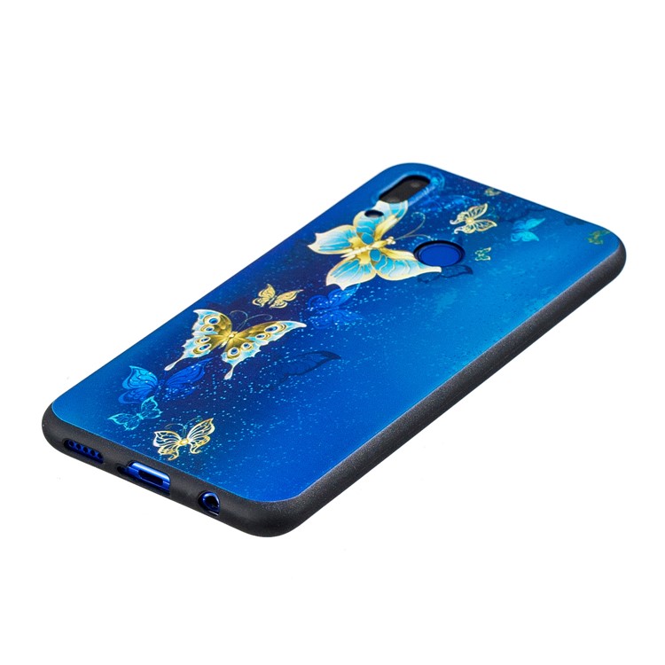 Pattern Printing Embossment Soft TPU Cover for Huawei nova 3i / P Smart+ - Butterfly Pattern-3