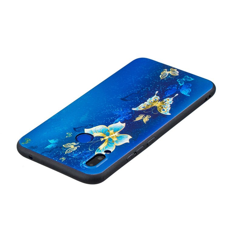 Pattern Printing Embossment Soft TPU Cover for Huawei nova 3i / P Smart+ - Butterfly Pattern-4