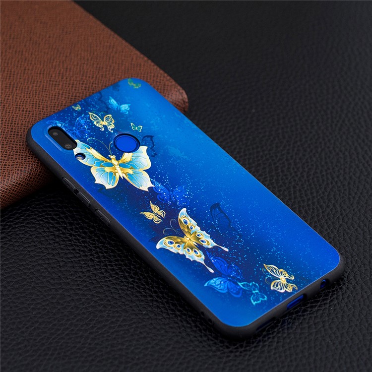 Pattern Printing Embossment Soft TPU Cover for Huawei nova 3i / P Smart+ - Butterfly Pattern-6