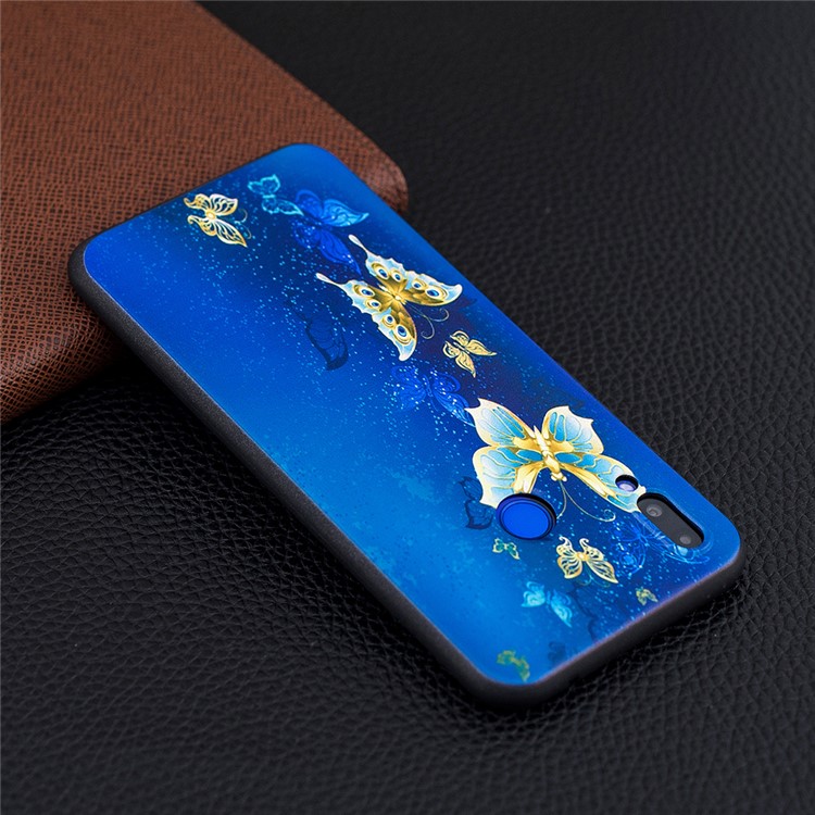 Pattern Printing Embossment Soft TPU Cover for Huawei nova 3i / P Smart+ - Butterfly Pattern-7
