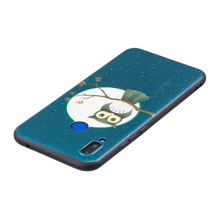 Pattern Printing Embossment Soft TPU Shell for Huawei nova 3i / P Smart+ - Owl on Branch-4